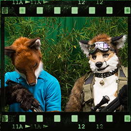 Eurofurence 2015 fursuit photoshoot. Preview picture of Rusty, Eru, Taiku, …